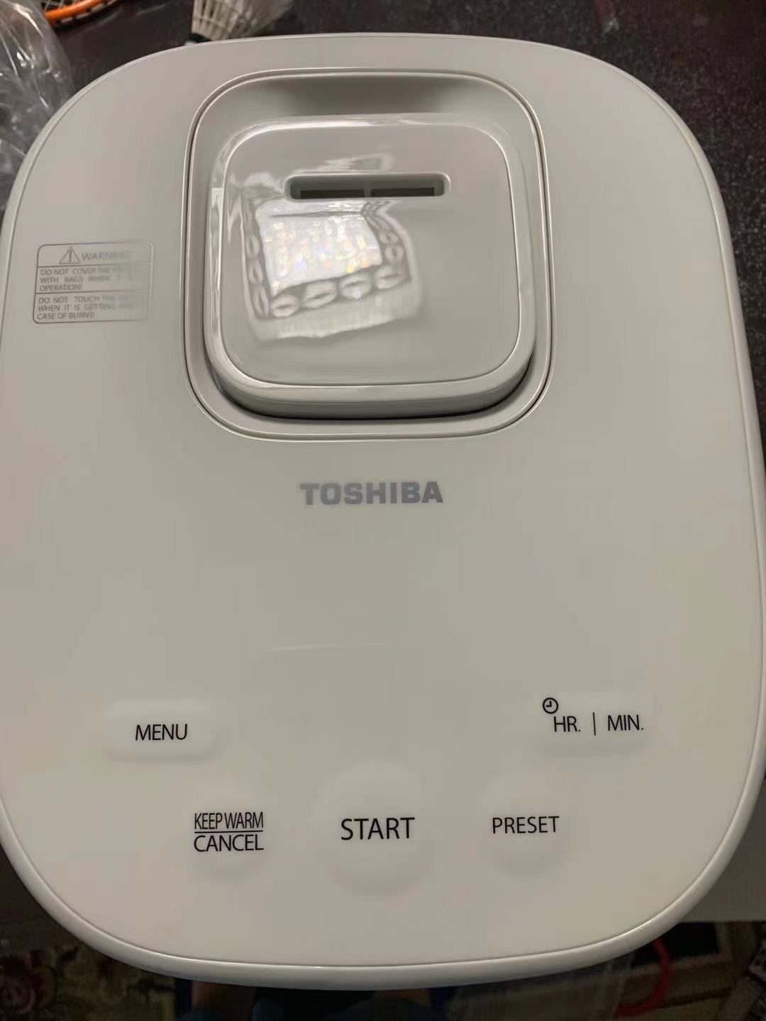 TOSHIBA Induction Heating Rice Cooker - Low Carb, Low Sugar, Digital Steamer, 5.5 Cups (Uncooked), 8 Cooking Functions, 24H Timer & Auto Keep Warm, Silvery white customer photo 1