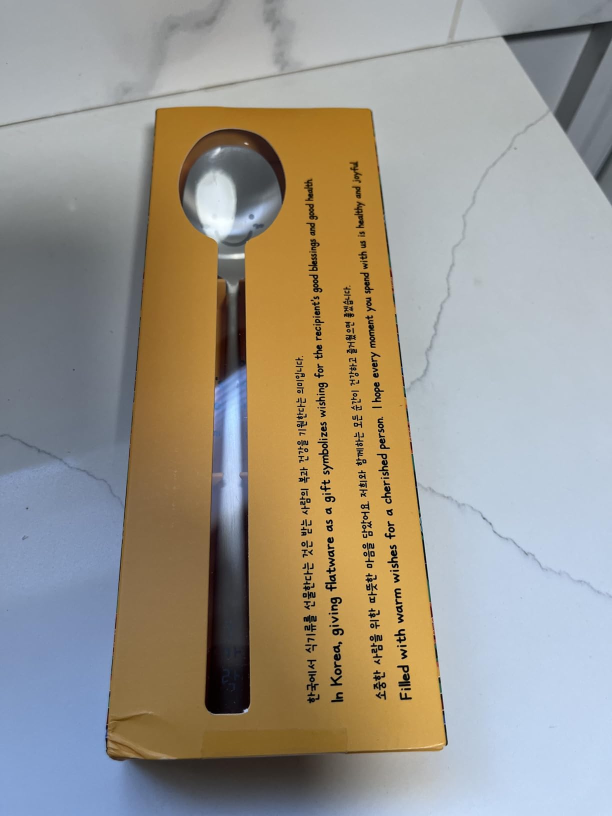 Korean Smile Spoon and Chopsticks Set, Stainless Steel, Hangul Engraved | Gift Ready Palace Inspired Box, Made in Korea customer photo 2