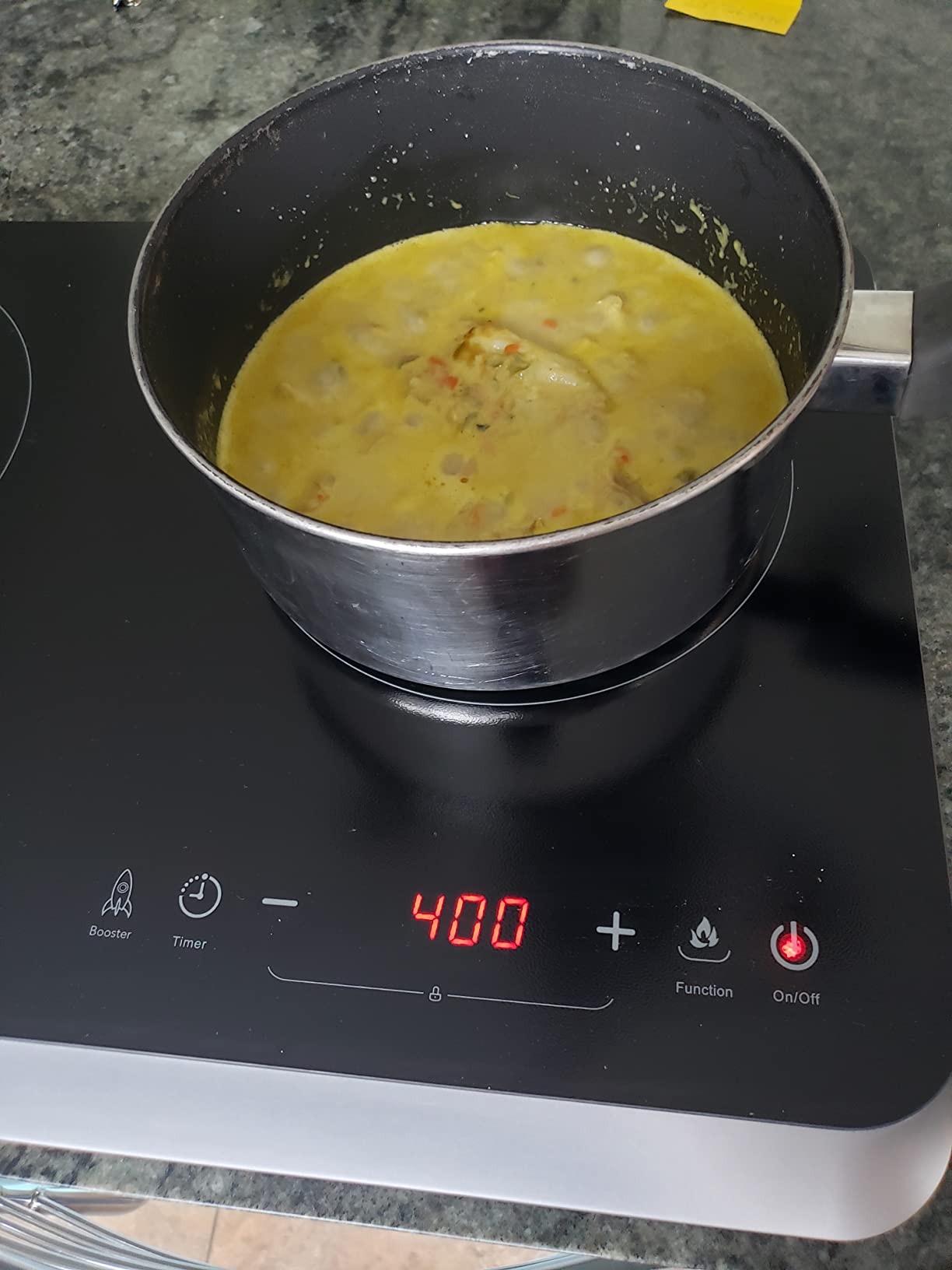 COOKTRON Double Induction Cooktop Burner with Fast Warm-Up Mode, 1800w 2 Burner with 10 Temperature 9 Power Settings, Portable Dual Induction Cooker Cooktop with Child Safety Lock & Time customer photo 1