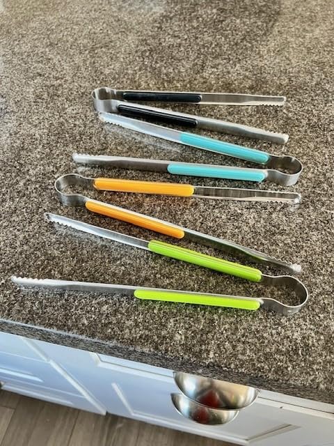 4Pcs Stainless Steel Kitchen Tongs for Cooking - 10