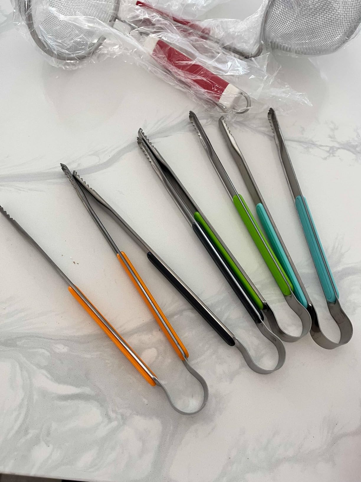 4Pcs Stainless Steel Kitchen Tongs for Cooking - 10