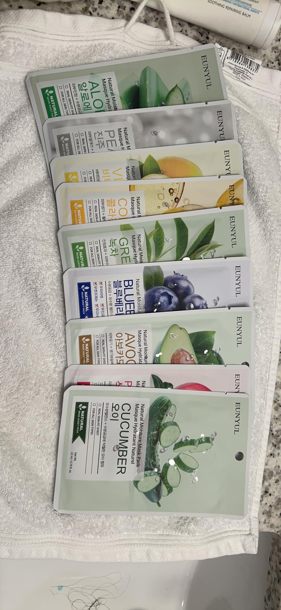 EUNYUL Natural Mask Sheet [Pack of 10] - 10 Types of Korean Face Sheet Masks for Intense Hydrating, Soothing & Glowing Skin - K-Beauty Skin Care Set customer photo 1