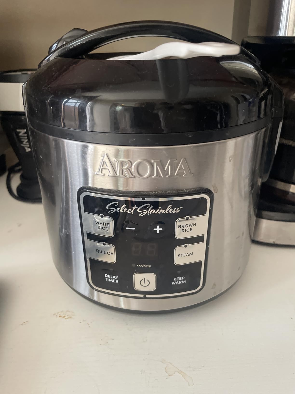 AROMA Select Stainless Rice Cooker, 4-Cup (Uncooked) / 8-Cup (Cooked), 2 Qt, Stainless Steel Inner Pot, Multicooker, Steamer, Stainless Steel, ARC-914SBDS customer photo 1