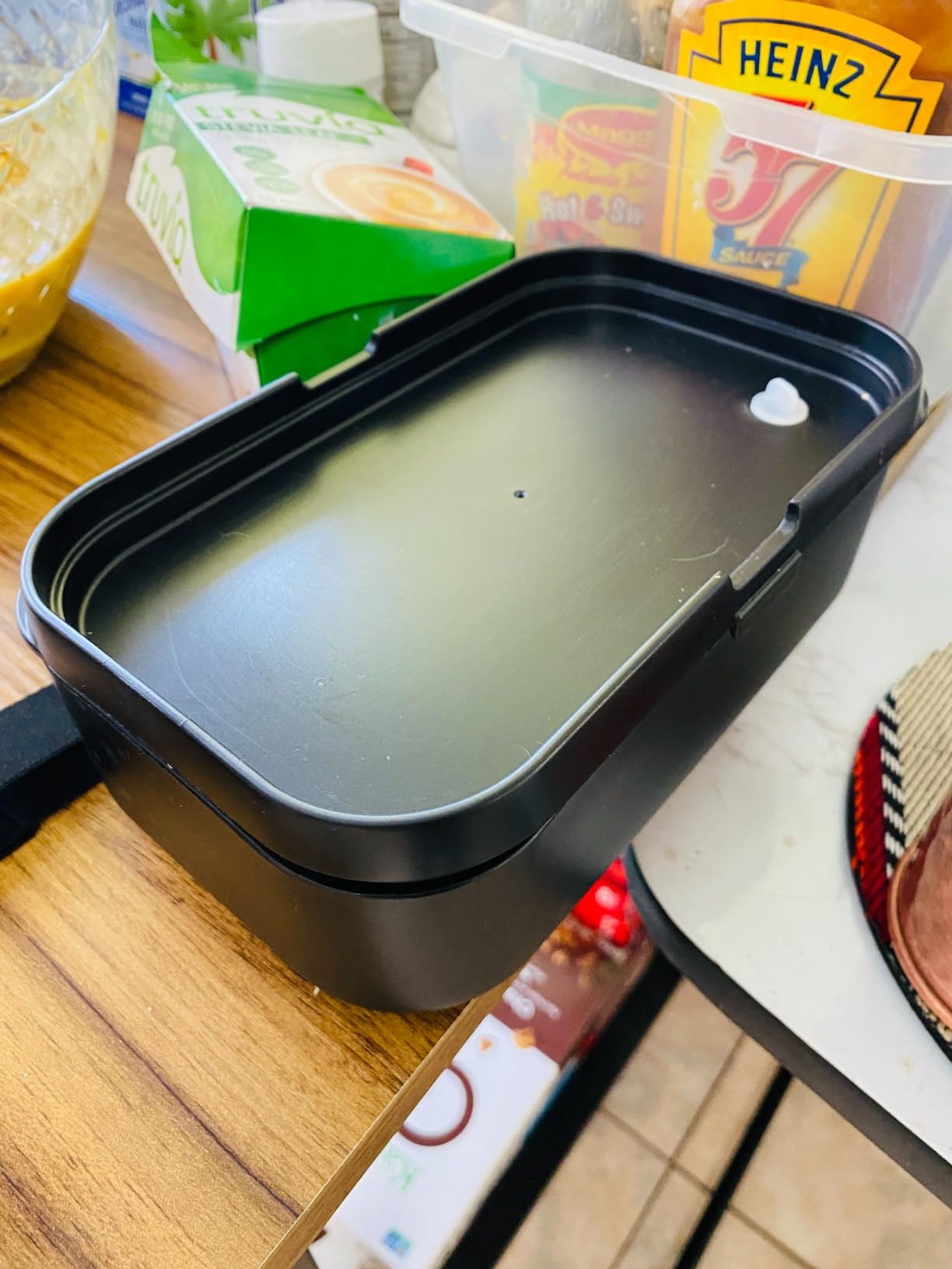 67oz Bento Box Adult, Leak-Proof, Stackable, Meal Prep, Black | 67 oz Capacity, Stackable Containers, Leak-Proof Design, Includes Dividers, Great for Meal Prep, Office Lunchbox customer photo 1