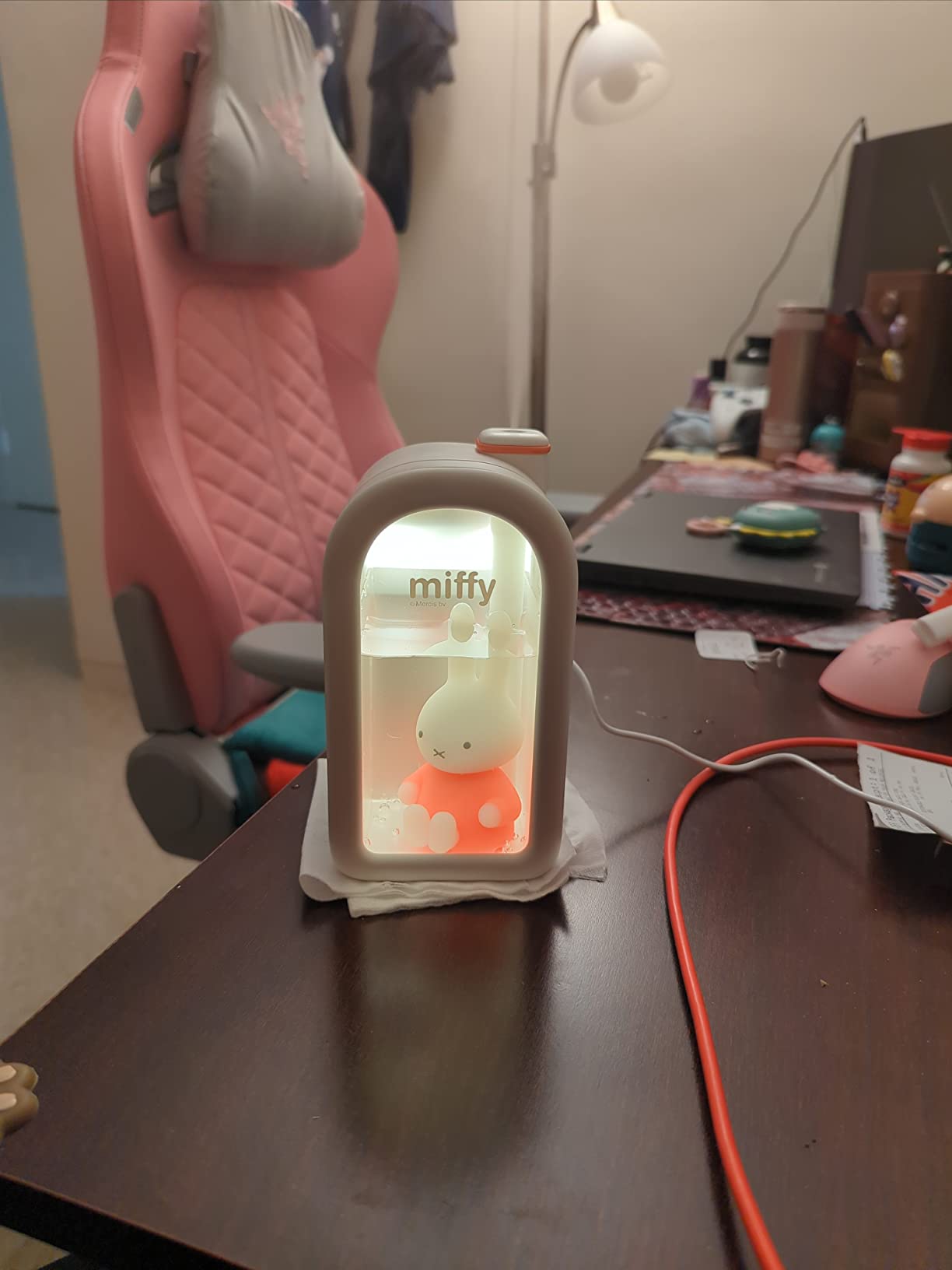 Mipow X Miffy Cool Mist Humidifier - Ultrasonic Quiet , Mini Cute Humidifier with Night Light for Bedroom/Babies Nursery/Office, 380ml customer photo 2