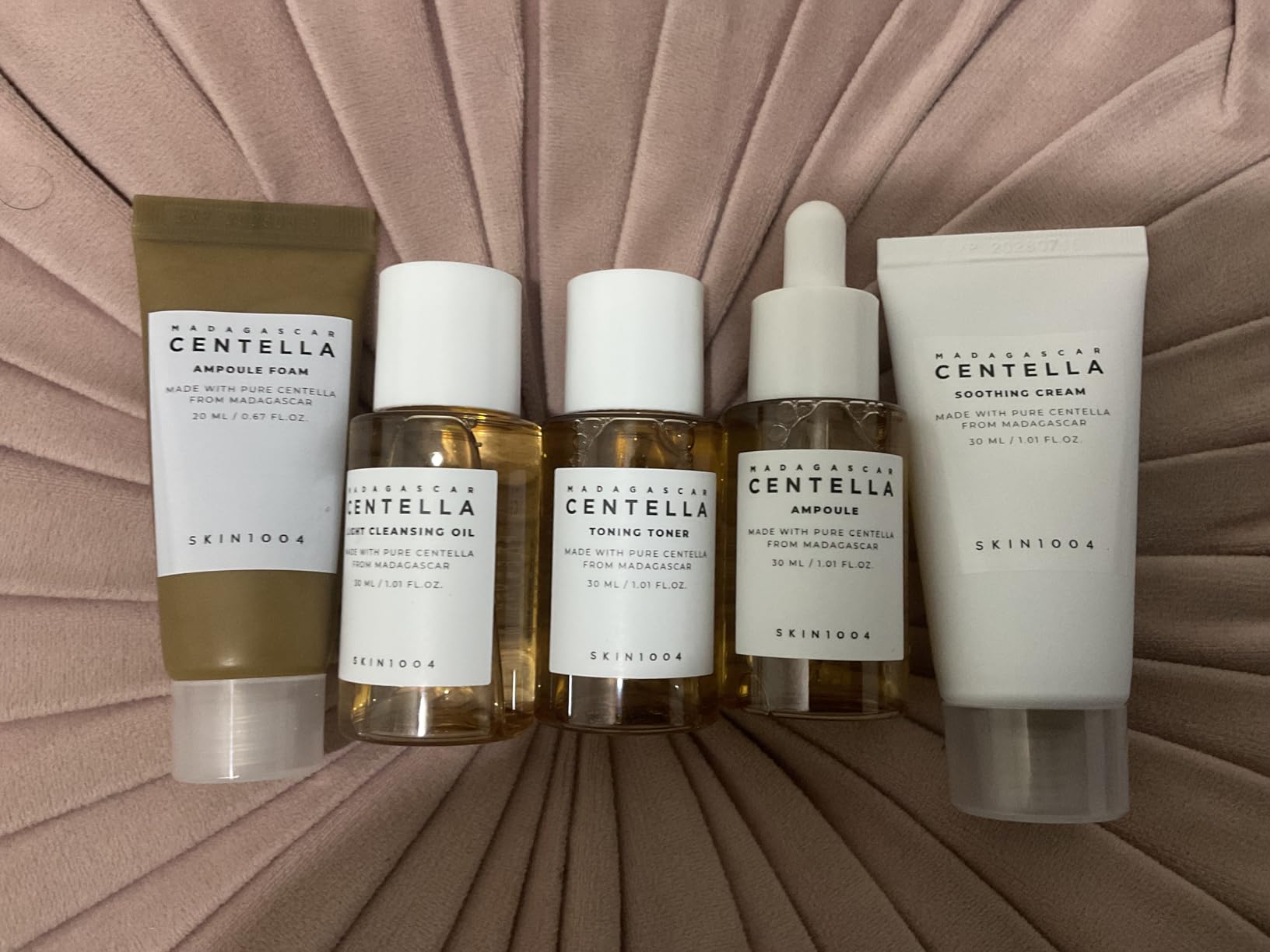 SKIN1004 Centella Travel Kit, Korean Skin Care Set with Toner, Moisturiser, Serum, Cleansing Oil & Cleanser, Travel Size Set with Madagascar Centella, Sensitive Skin customer photo 1