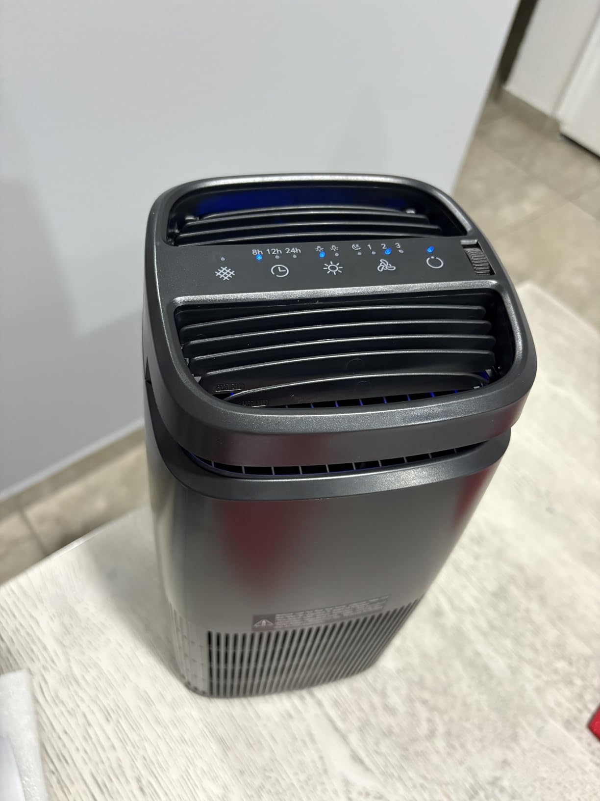 POMORON Air Purifiers for Home with Negative Ion and UV, MJ002H, Black customer photo 2