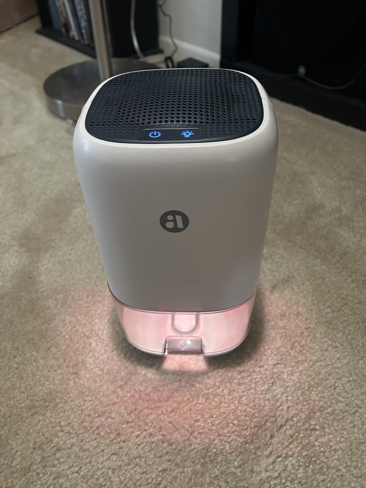 TABYIK 35 OZ Dehumidifier for Bedroom RV, Quiet with Auto Shut Off, White | 280 Sq.Ft Small Dehumidifiers for Home Bathroom Closet, 7 Color Light, 28dB Ultra Quiet, 35OZ Water Tank customer photo 2
