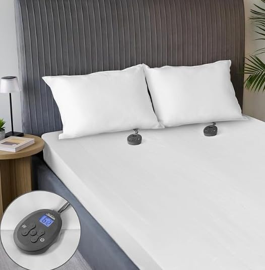Sunbeam Restful Premium Quilted Heated Mattress Pad - King White customer photo 2