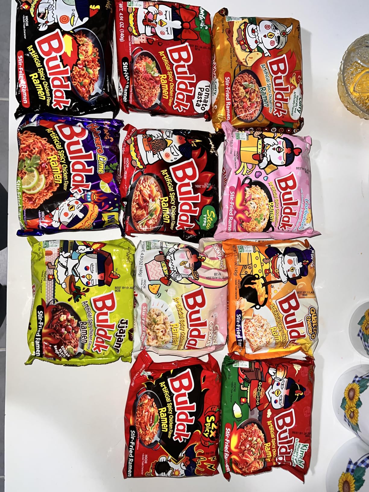 Samyang Spicy Hot Chicken Ramen 11 Flavor Variety Pack - FREE Chopsticks - Korean Buldak Ramen Noodles (11 Pack) customer photo 1
