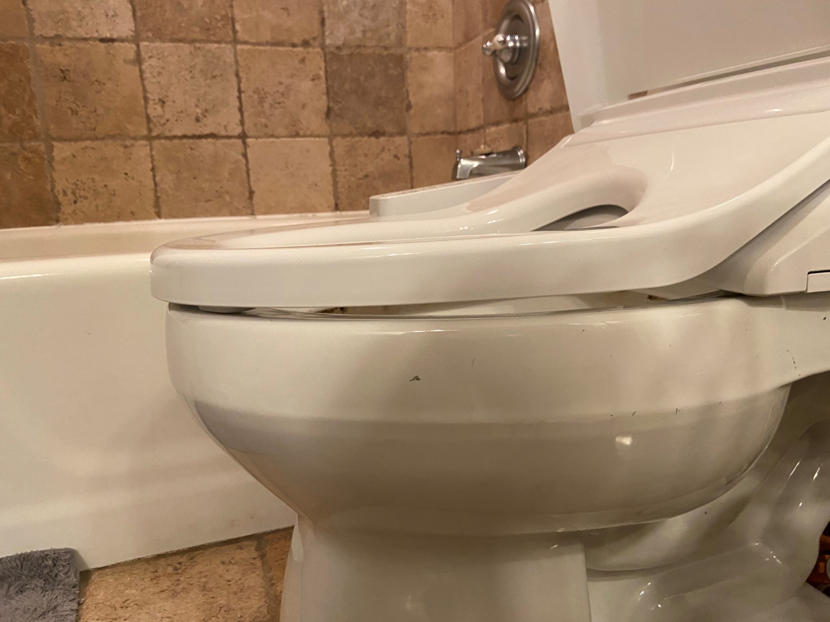 TOTO WASHLET KC2 Electronic Bidet Toilet Seat with Heated Seat and SoftClose Lid, Round, Cotton White - SW3023#01 customer photo 1