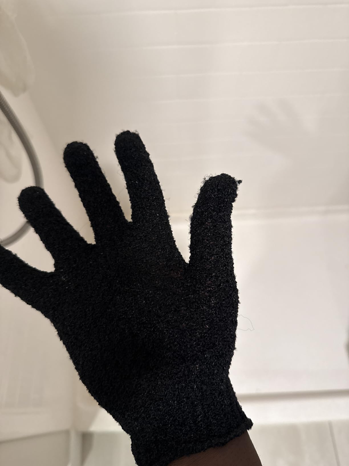 Yiclick Heavy Exfoliating Gloves 4Pcs, Exfoliating Mitt, Body Scrubber for Bath Shower Exfoliation, Body Scrub Exfoliator for Dead Skin Remover, Exfoliate Sponge Loofah Washcloth Men Women customer photo 1