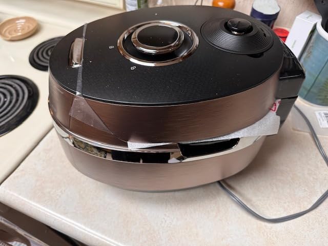 CUCKOO CRP-JHR1009F | 10-Cup (Uncooked) Induction Heating Pressure Rice Cooker | 19 Menu Options, Auto-Clean, Voice Guide, Made in Korea | Copper customer photo 2