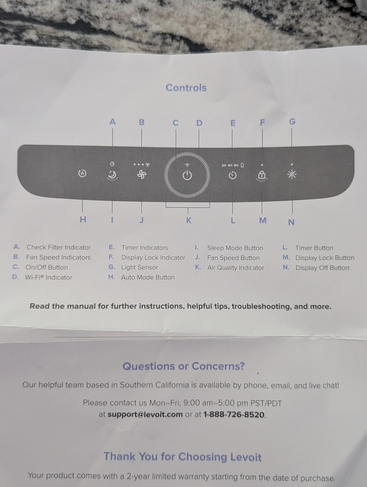LEVOIT Smart Air Purifier for Home Large Room up to 1875 Ft² Vital 200S-P | For Quiet Bedroom at 27dB, AHAM VERIFIDE, Air Quality Monitor, HEPA Sleep Mode for Allergies, Pet Hair and dander, White customer photo 2