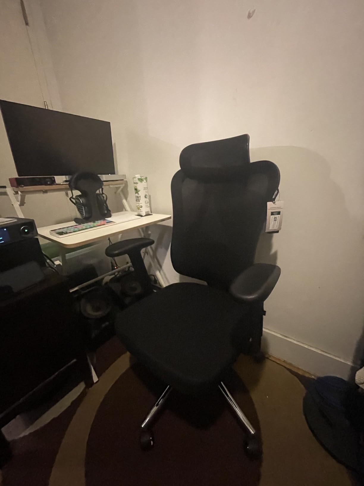 Hbada P3 Ergonomic Office Chair with 2D Adjustable Lumbar Support, Adjustable Headrest and Armrest, 145 Stepless Tilt Function (Black, No Footrest) customer photo 1