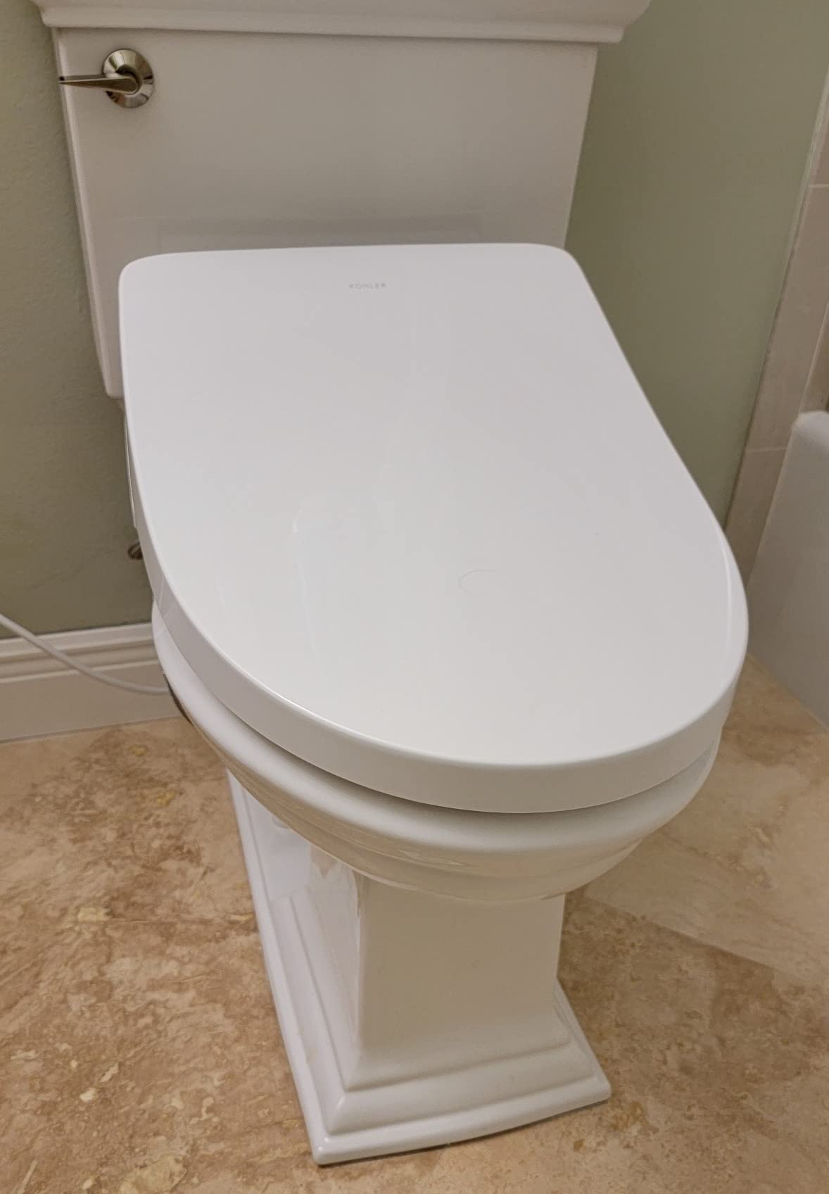 Kohler PureWash E815 Elongated Bidet Toilet Seat, Warm Water, White with Remote Control, Self Cleaning Wand, Adjustable Spray Controls, Heated Seat, Easy Installation Bidet Attachment customer photo 2
