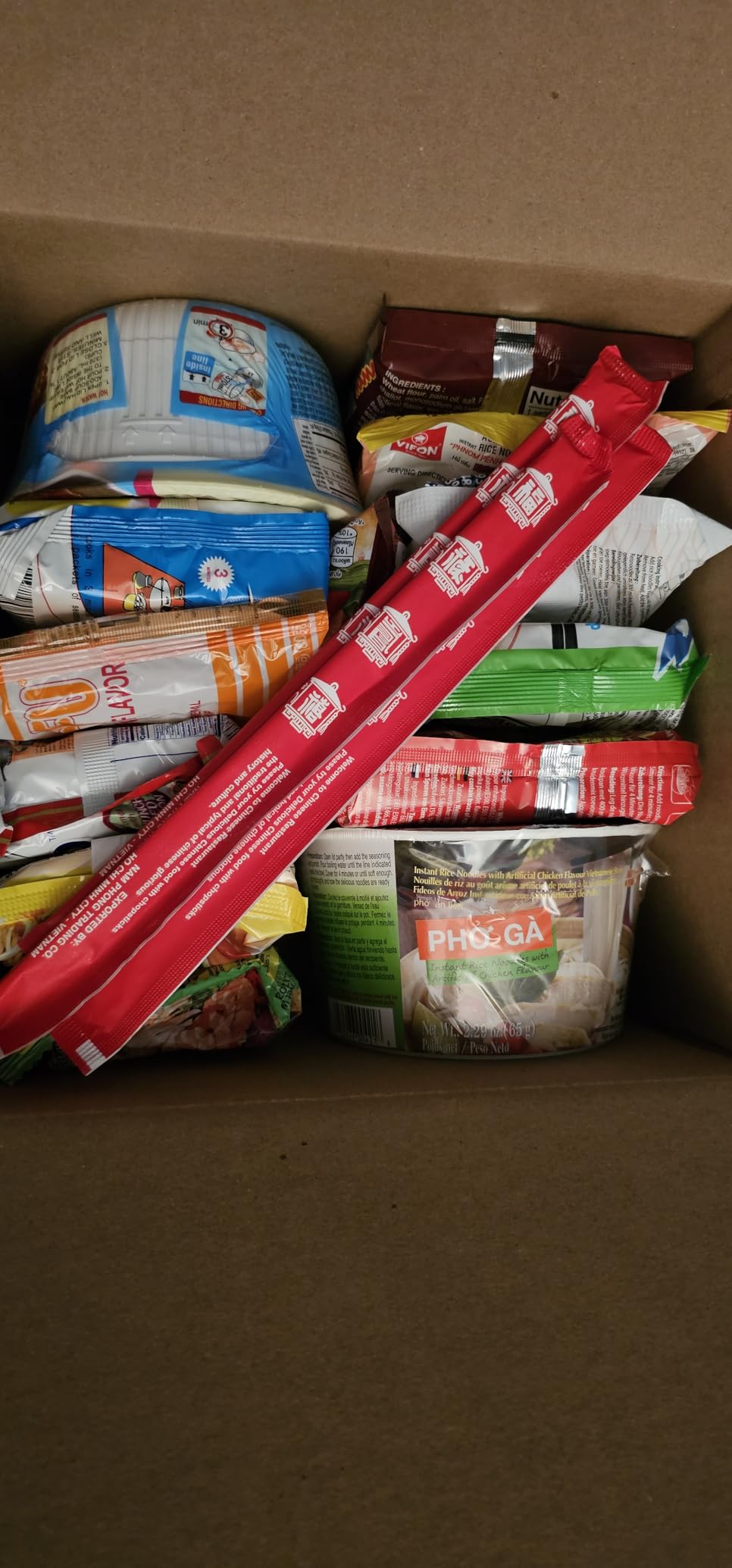 Mystery Asian Ramen Noodles Variety Pack of 12 Instant Noodle with Chopsticks customer photo 1