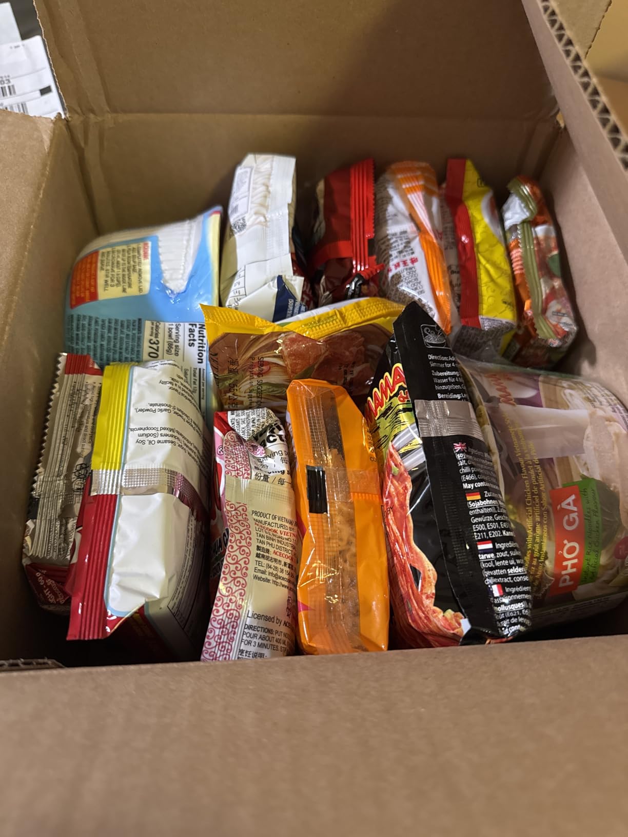 Mystery Asian Ramen Noodles Variety Pack of 12 Instant Noodle with Chopsticks customer photo 2