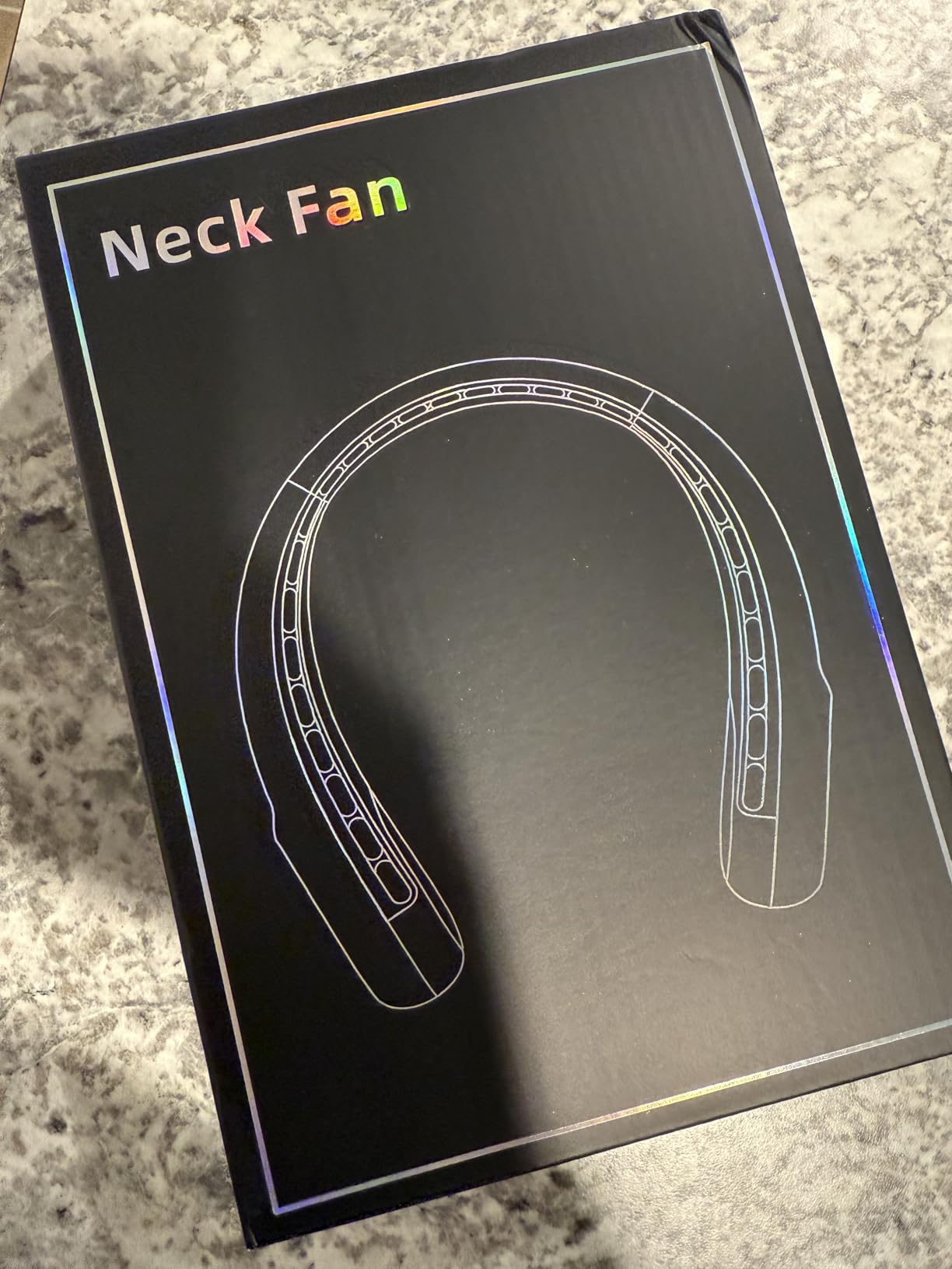 KIDEE Neck Fan, Portable Bladeless Neck Fans, Upgrade 360 Degree Airflow, Super Quiet, 3 Speeds, 4000mAh Personal Wearable Neck Fan, Upgraded Cooling Air Volume USB Rechargeable Hands Free Fan customer photo 2