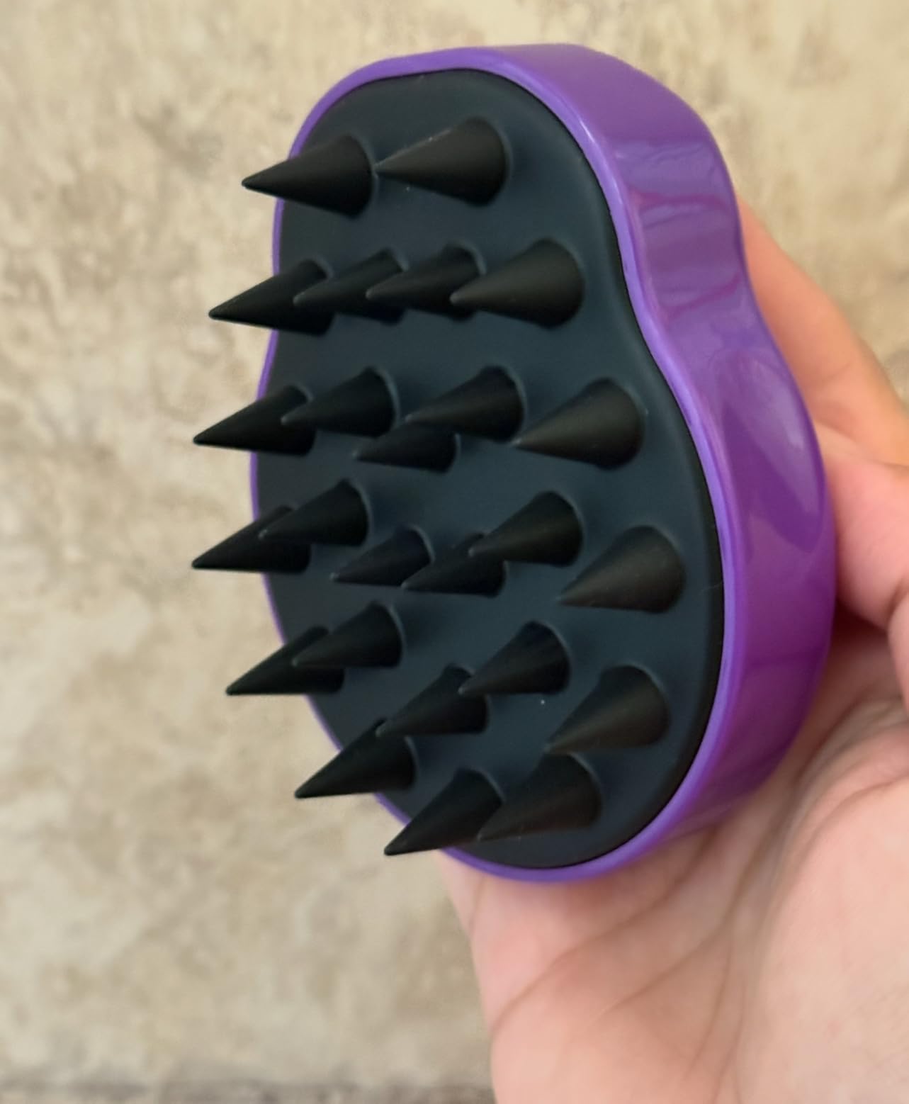 KUNDAL Korean Hair Care Shampoo Brush Hair Massager - Silicone Hair Massager & Scrubber, Deep Cleansing Dandruff Remover & Exfoliating Silicone Massager, Anti-Slip Hair and Scalp Massager customer photo 2