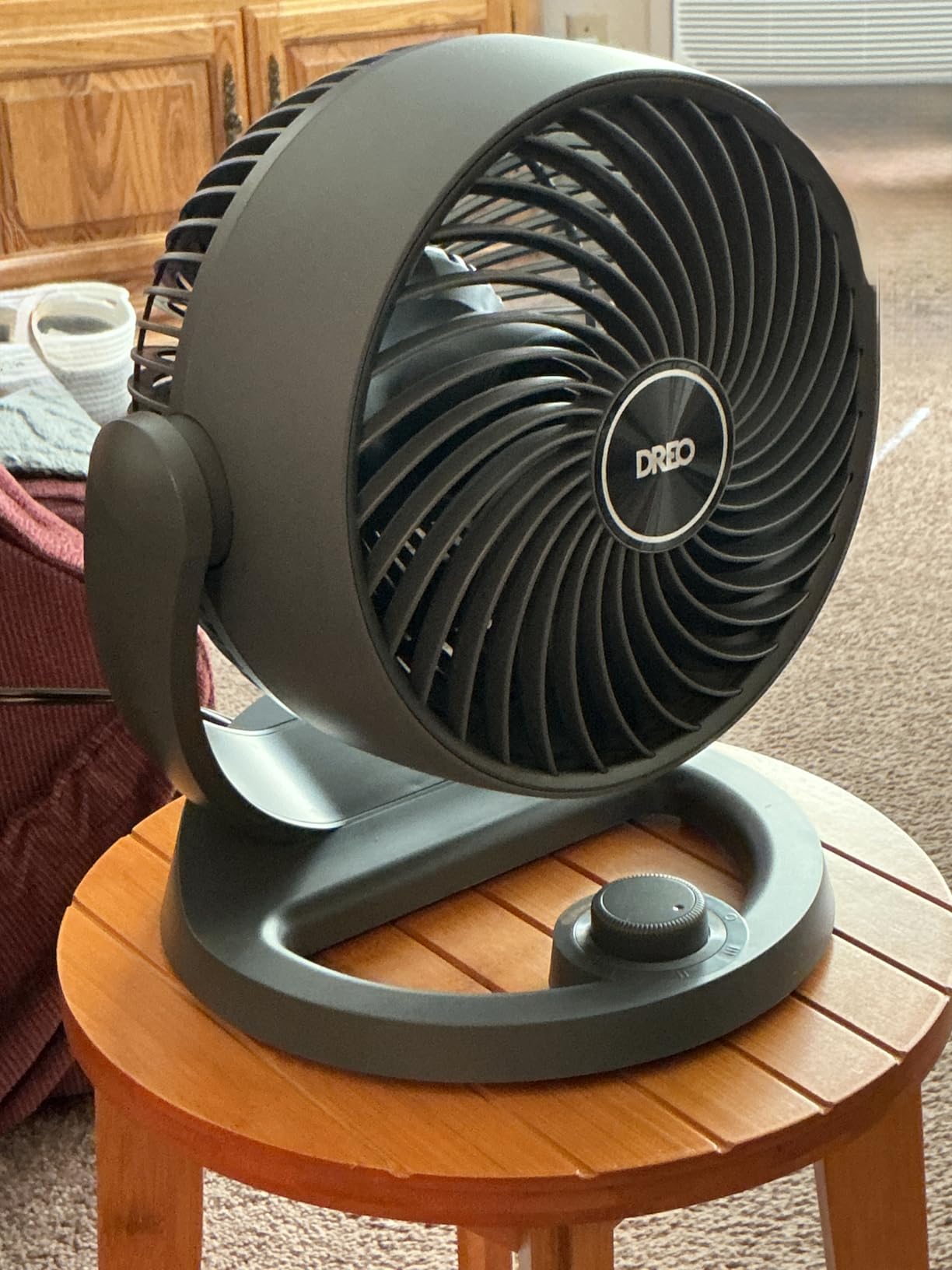 DREO Fan for Bedroom, 12 Inches, 70ft Powerful Airflow, 25db Quiet Table Air Circulator Fans for Whole Room, 120 Degree Adjustable Tilt, 3 Speeds, Desktop Fan for Home, Office, Kitchen customer photo 1