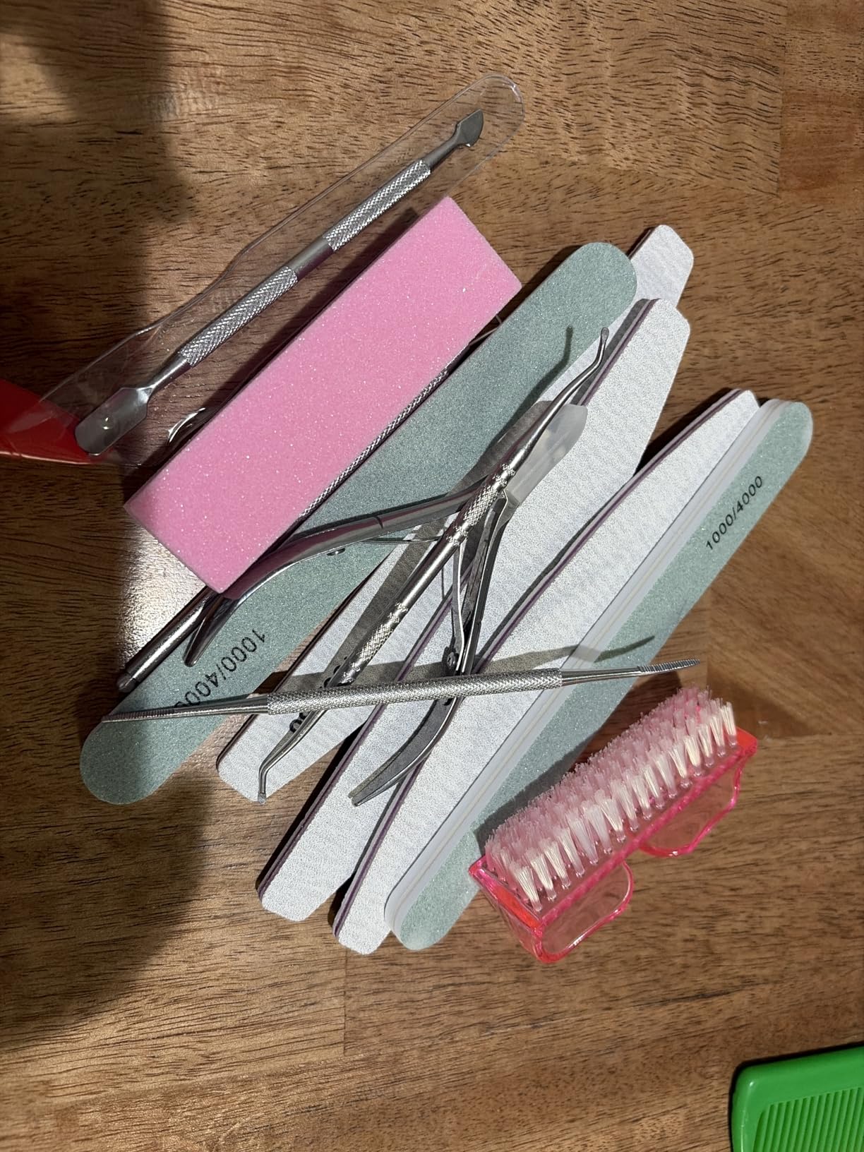 FANDAMEI Nail Care Kit, Nail Files 100/180, Nail Buffer Block, Cuticle Nippers, Cuticle Trimmer, Cuticle Pusher, Nail Tools, Pedicure & Manicure Tools customer photo 2