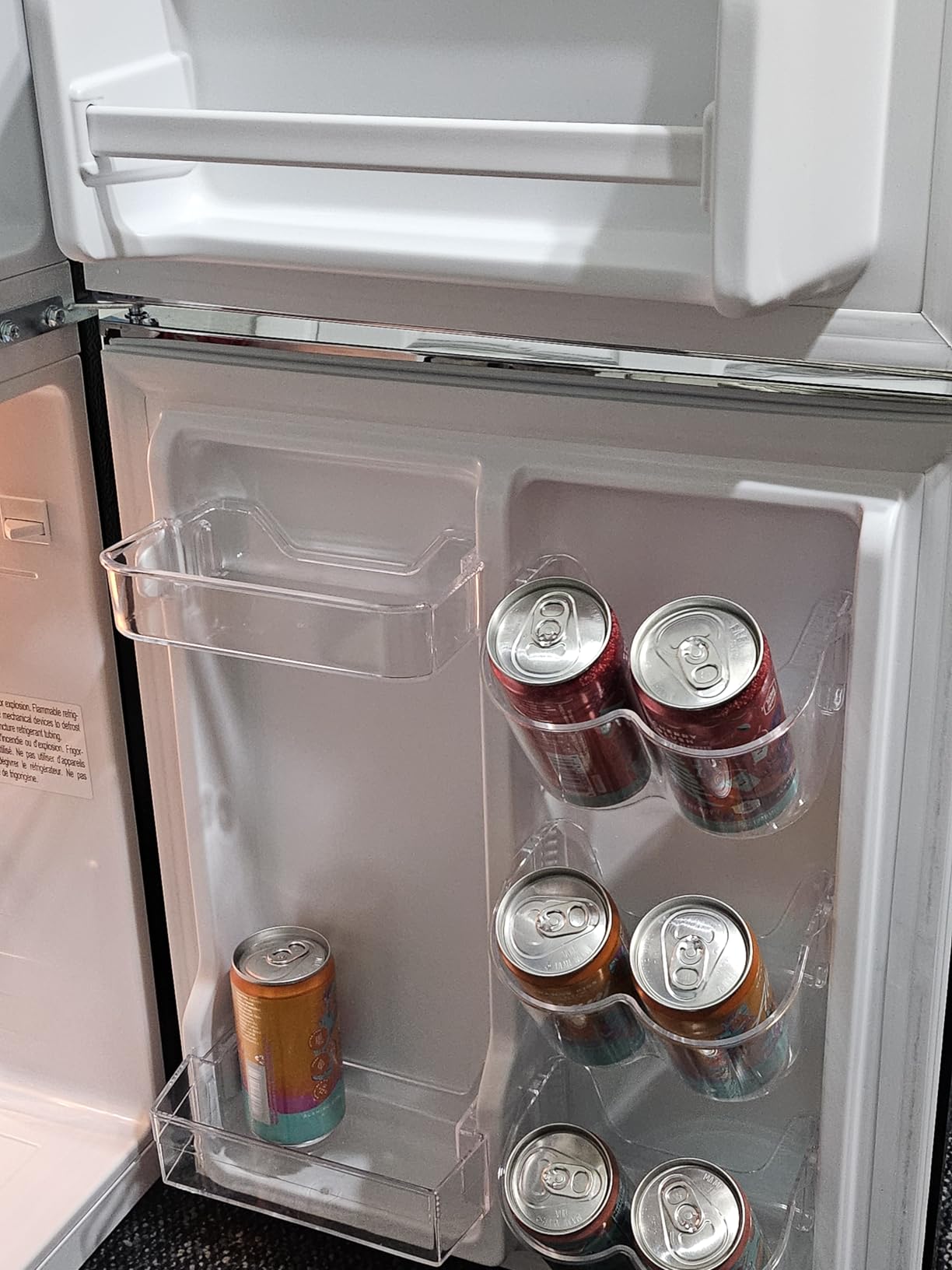 Frigidaire EFR840-Cream EFR840 Retro Mini Fridge with Freezer & Side Bottle Opener-Small 2 Door Refrigerator for Office Bar or College Dorm Room-3.1 Cu Ft (Cream) customer photo 2