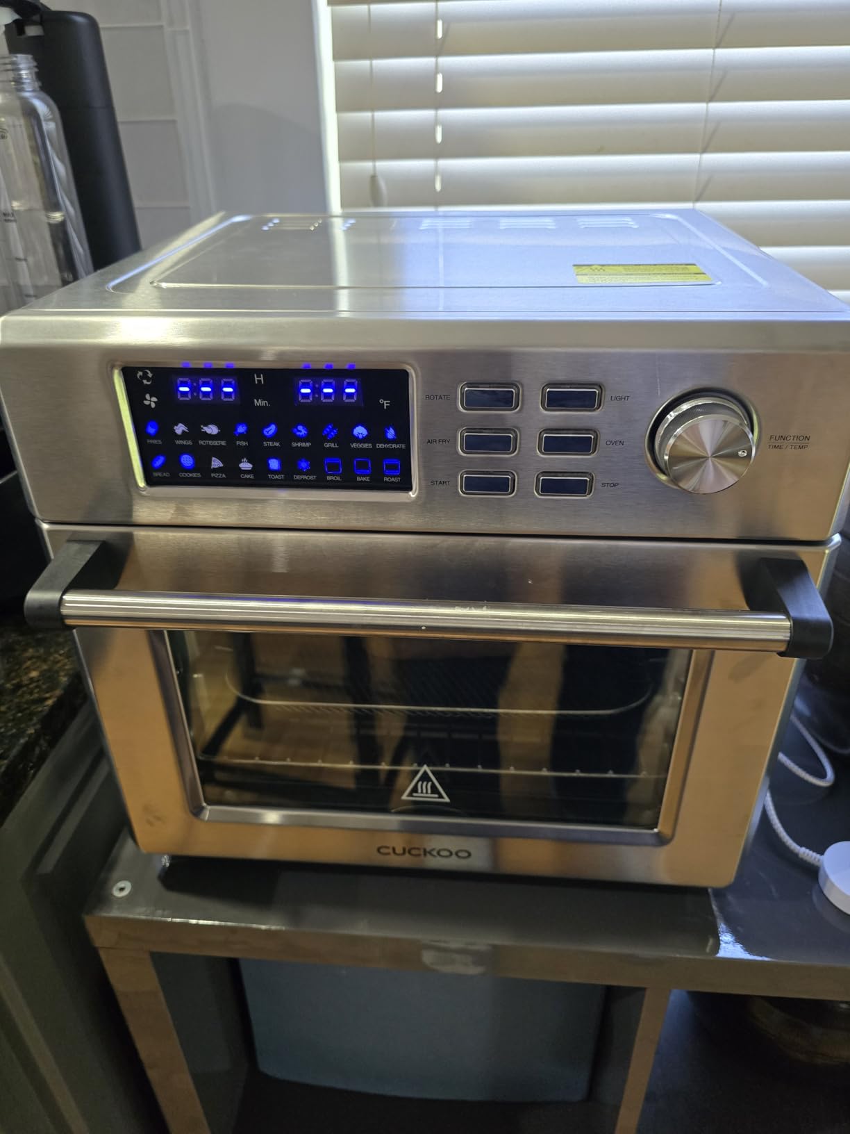 Cuckoo Air Oven | 18 Preset Modes, 360 Convectional Cooking, Premium Interior & Exterior, All Accessories Included, Black/Stainless Steel CAFO-A2601S customer photo 1