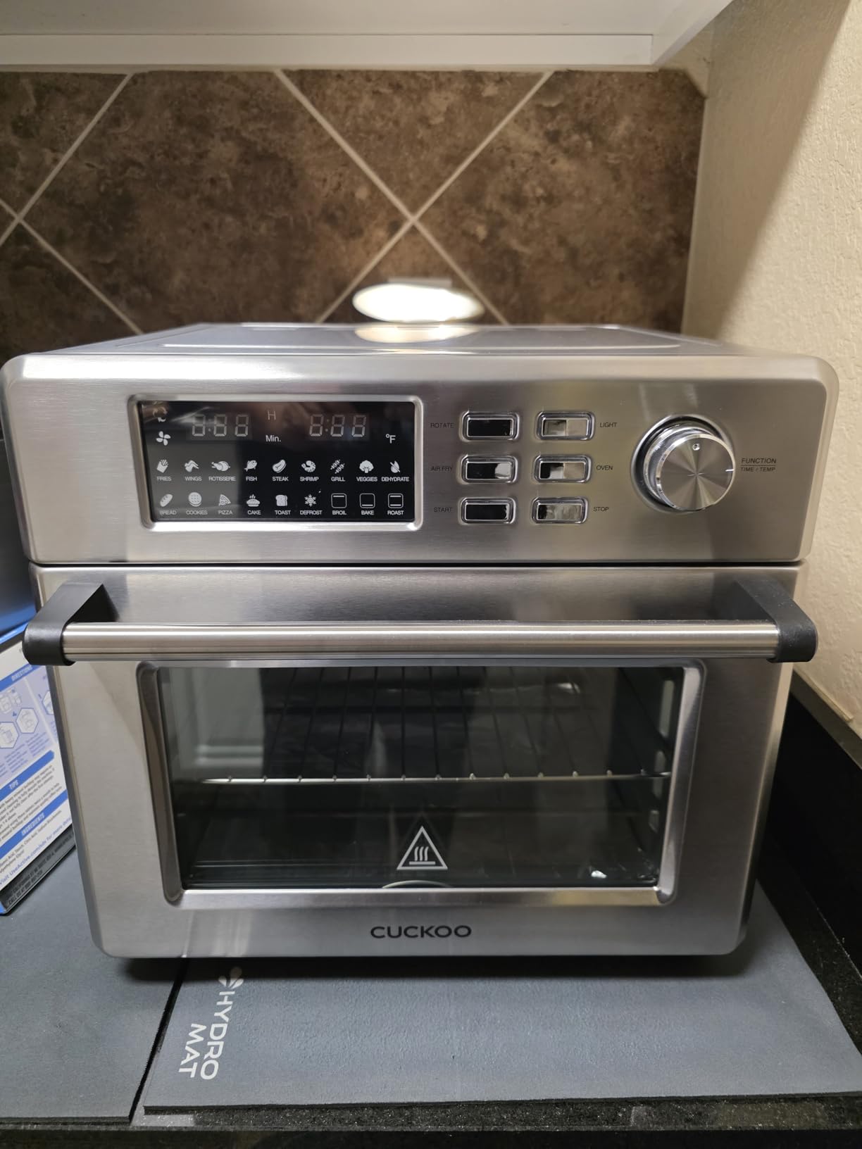Cuckoo Air Oven | 18 Preset Modes, 360 Convectional Cooking, Premium Interior & Exterior, All Accessories Included, Black/Stainless Steel CAFO-A2601S customer photo 2
