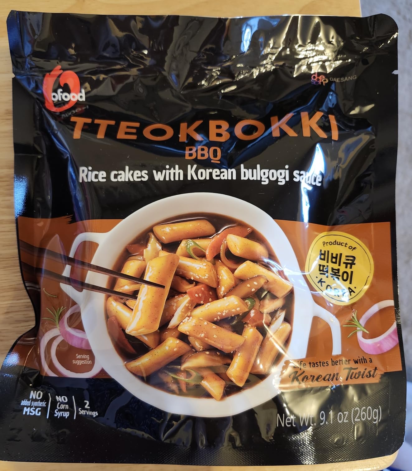 O'food Tteokbokki Variety Pack, Pack of 5, Instant Korean Rice Cakes, Authentic Spicy Street Food, Ready to Eat, No MSG, No Corn Syrup customer photo 2