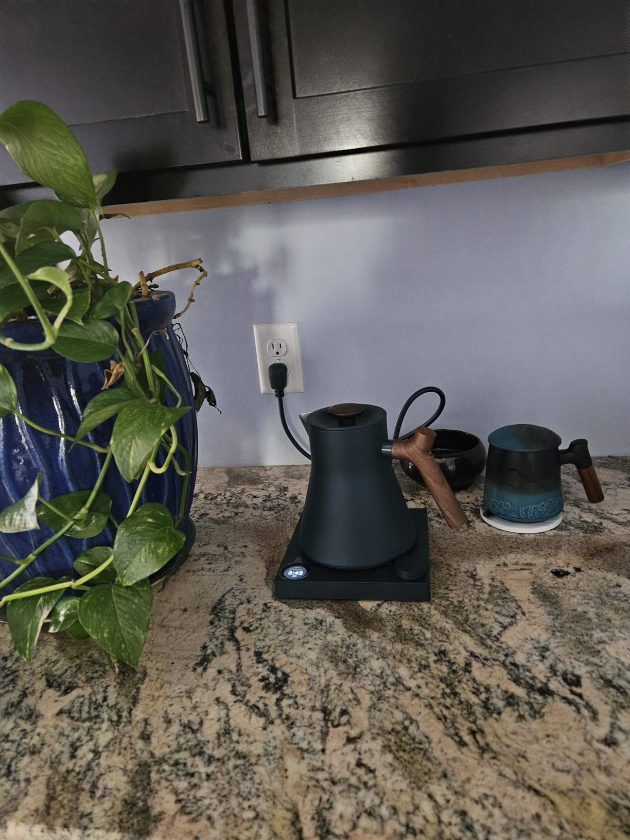 Fellow Corvo EKG Pro Electric Tea Kettle - Quick Heating, Precise Temperature Control Electric Kettle, Scheduling, Built-in Brew Timer for Boiling Water - Matte Black - 0.9 Liter customer photo 2