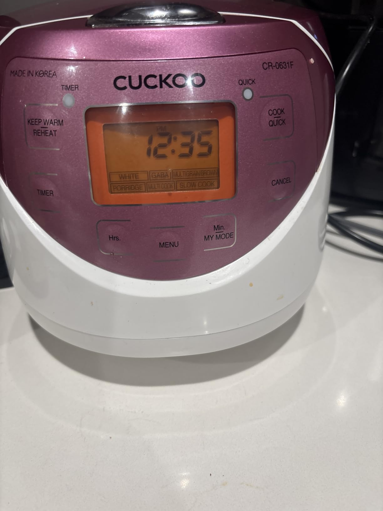 Cuckoo Micom Rice Cooker 6 Cup Uncooked / 12 Cup Cooked, Korean Fuzzy Logic Rice Cooker with Delay Timer & Keep Warm Setting, Versatile Food Steamer with Non-Stick Inner Pot, White (CR-0633F) customer photo 1