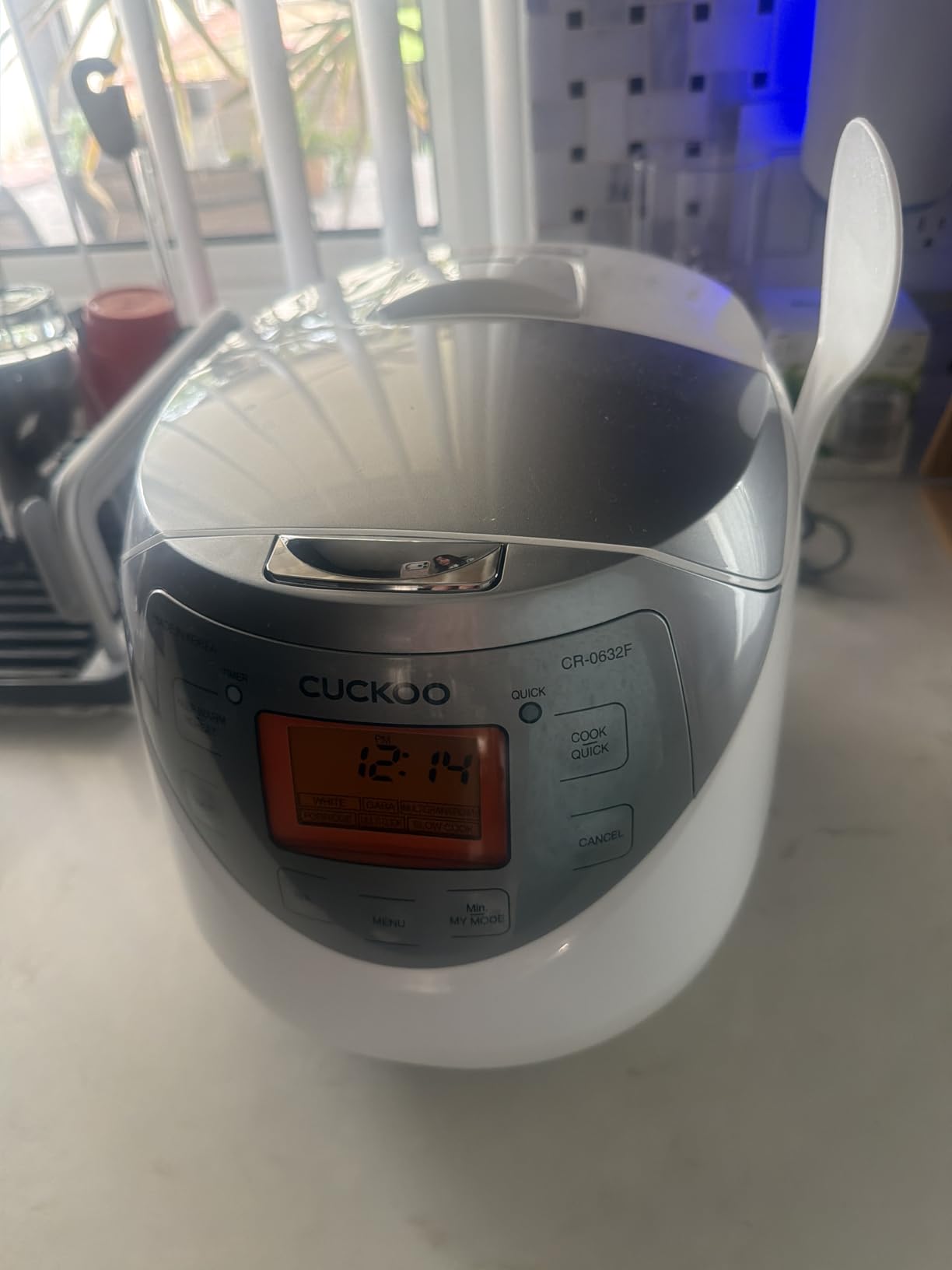 Cuckoo Micom Rice Cooker 6 Cup Uncooked / 12 Cup Cooked, Korean Fuzzy Logic Rice Cooker with Delay Timer & Keep Warm Setting, Versatile Food Steamer with Non-Stick Inner Pot, White (CR-0633F) customer photo 2