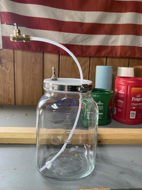 2 Pack Wide Mouth 1 Gallon Clear Glass Jar with Lid, Heavy Duty Airtight Screw Lid with Silicone Gasket - Large Mason Jar with 2 Scale Mark for Fermenting Kombucha and Storing Food(Extra 2 Gaskets) customer photo 2
