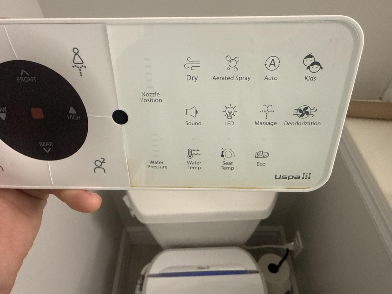 Bio Bidet USPA PRO Modern Bidet Seat, Warm Water, Heated Seat & Dryer, Remote Control, Elongated customer photo 1