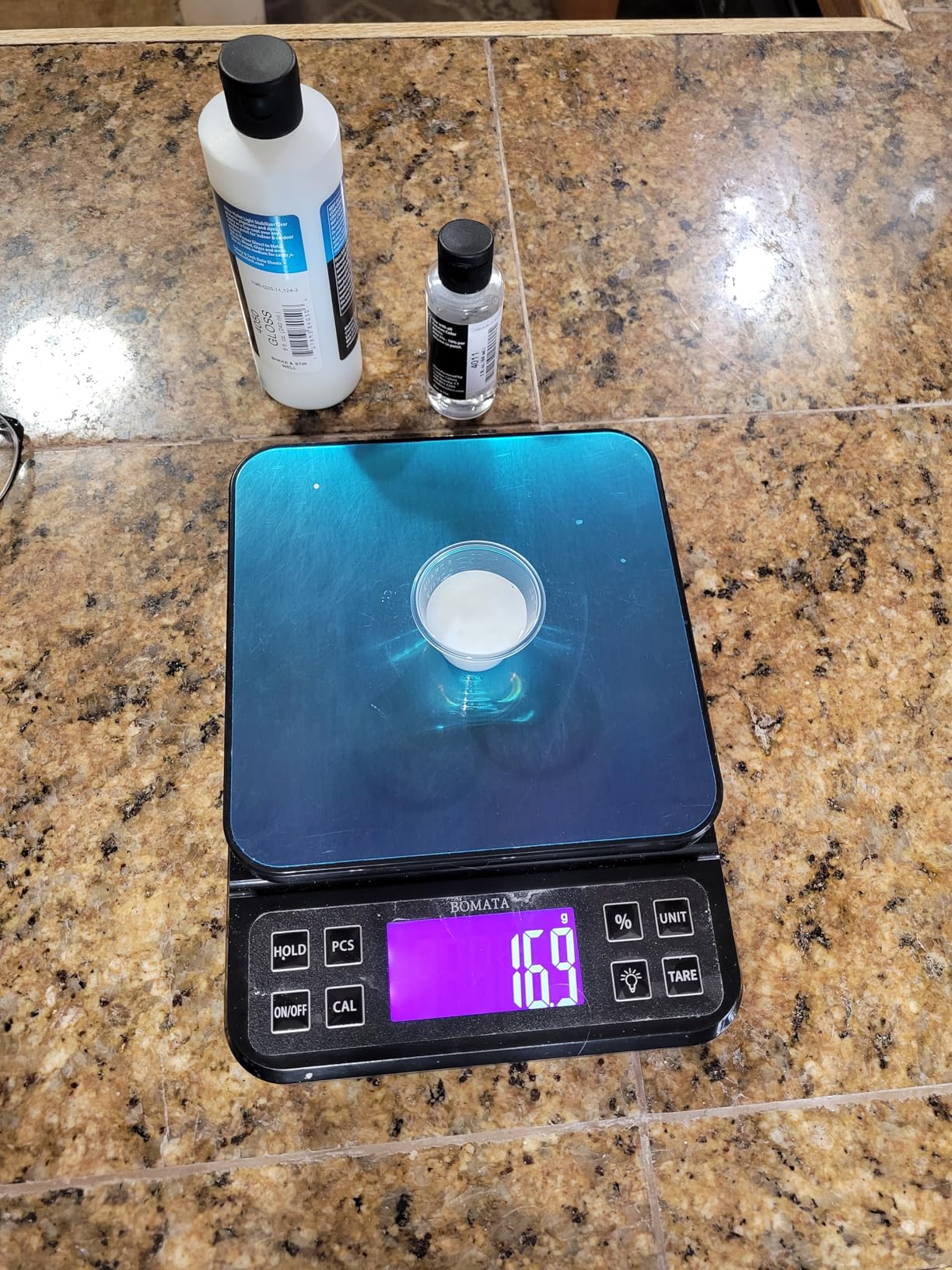 BOMATA Large Kitchen Scale with 0.1g/0.001oz High Precision, 5kg/11lb Bakery Scale with% Percentage Function, USB Rechargeable, Full-View Angle LCD with Backlight, Stainless Steel Pan customer photo 2