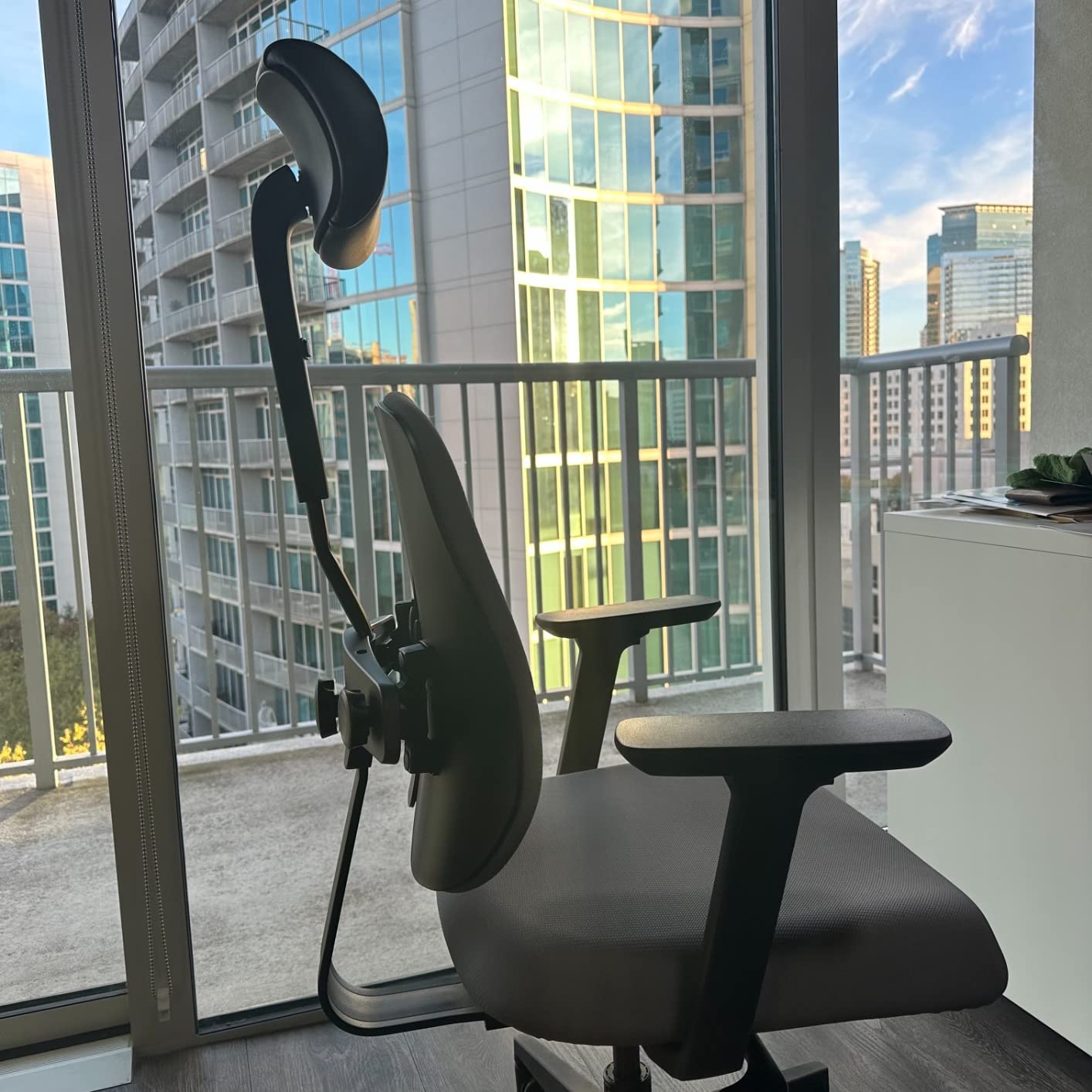 Premium Dual-Backrests Ergonomic Office Chair - Reduces Pressure by 50%, Leather Chair with Lumbar Support, Made in Korea (Black Leather) customer photo 2