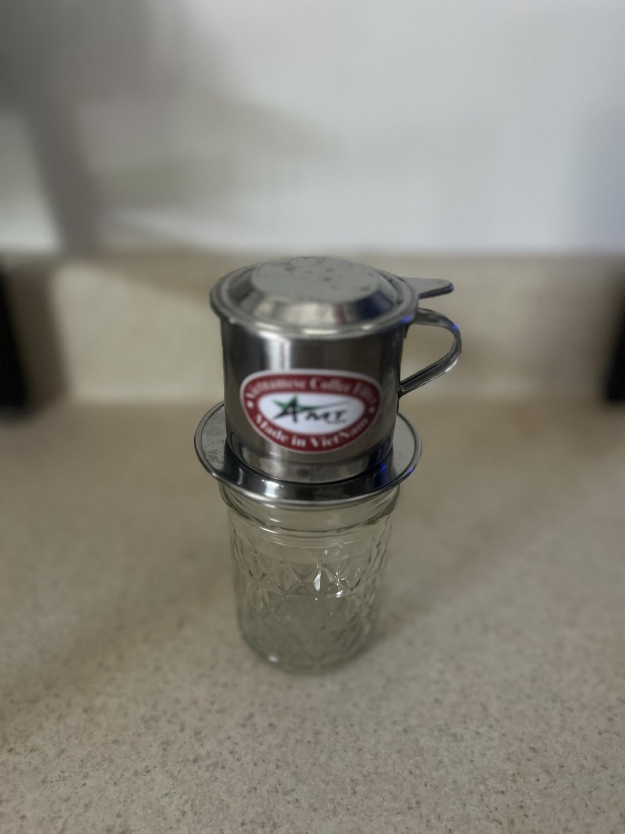 AMT 6.5 oz Coffee Maker, Phin Filter with Cork, Screw Down Coffee Dripper for Vietnamese Style Coffee at Home or Office customer photo 1