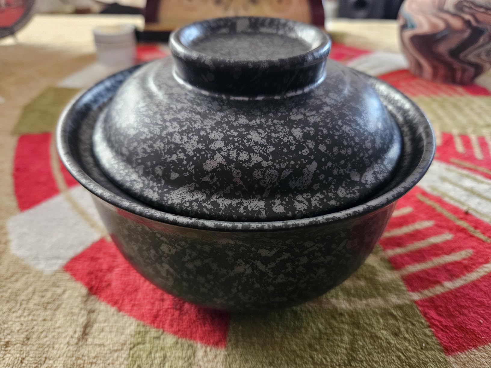 VanEnjoy Microwavable Ramen Bowl with Lid, 25 Oz Japanese Bowl Big Ceramic Japanese Soup Bowl with Lid, Korean Clay Pot customer photo 2