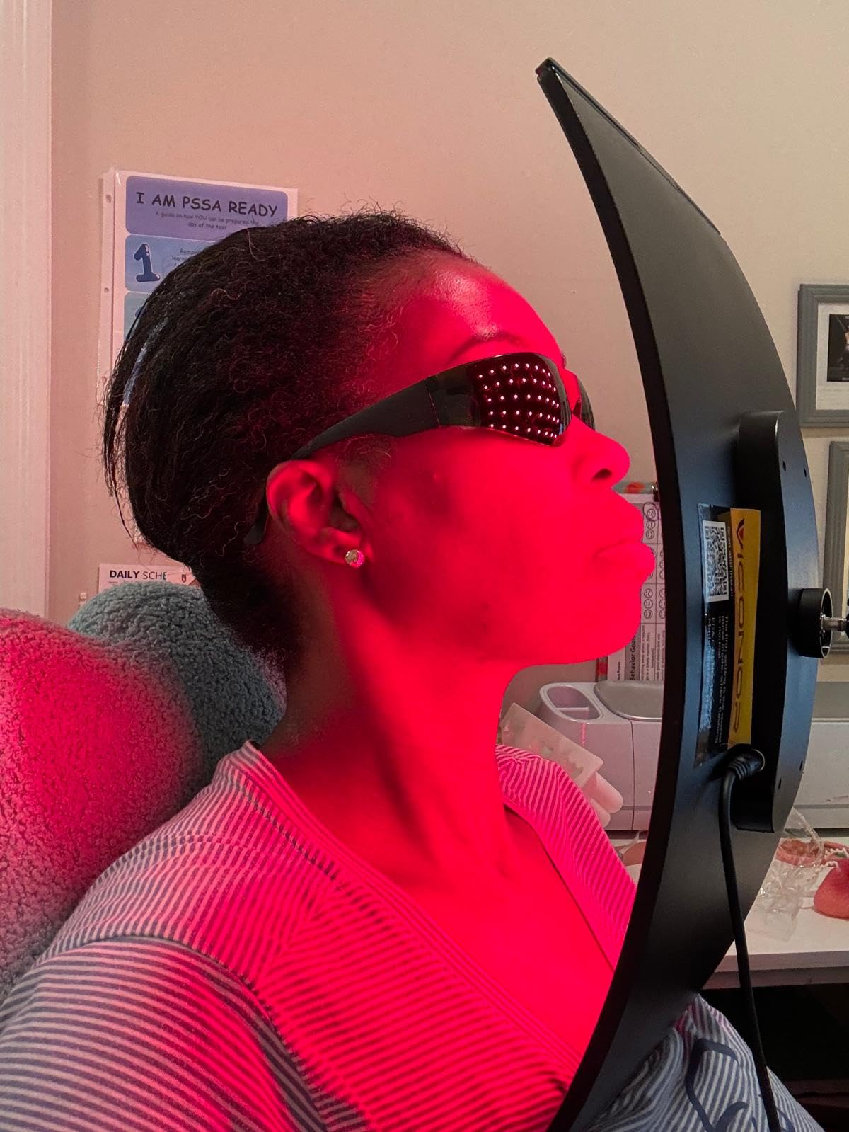 Red Light Therapy for Face and Body, Red Infrared Light Therapy Lamp with Stand Led 660nm Red Light-Therapy& 850nm Infrared Light Device for Body customer photo 2