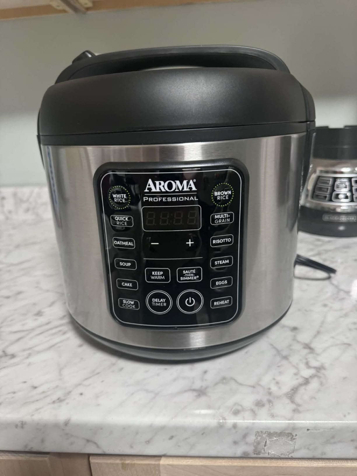 AROMA Digital Rice Cooker, 4-Cup (Uncooked) / 8-Cup (Cooked), Steamer, Multicooker, Slow Cooker, Oatmeal Cooker, Auto Keep Warm, 2 Qt, Stainless Steel Exterior customer photo 2