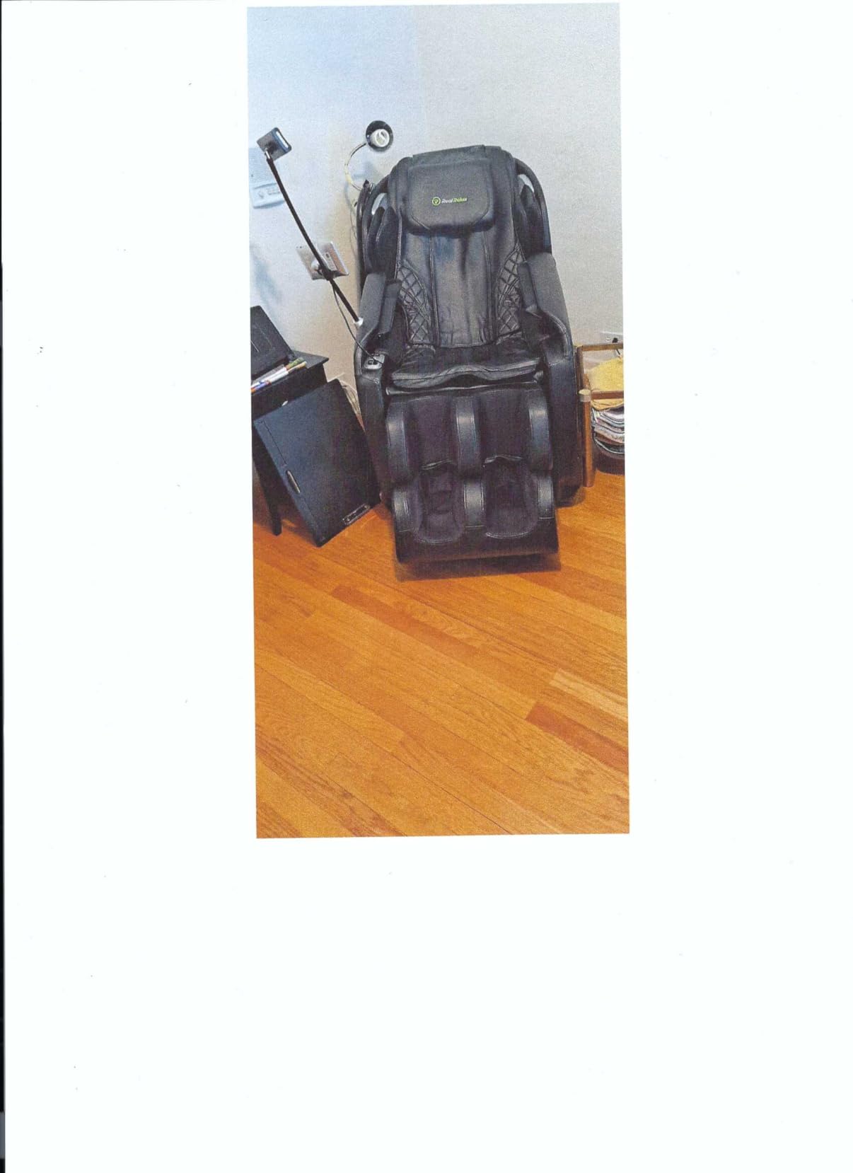Real Relax Massage Chair Full Body with Unique Phone Controller, Zero Gravity 3D SL-Track Recliner with APP Control, Child Lock, Pause Button, Favor-06, Black customer photo 1