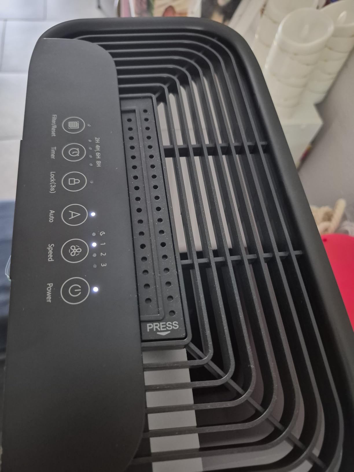 Air Purifier for Home Bedroom Large Room 2200 Ft², MOOKA H13 HEPA Air Cleaner with Washable Pre-filter, Air Quality Monitor, Air Purifiers for Pets Hair Smoke Dust Pollen, Auto Mode, KJ190 White customer photo 1