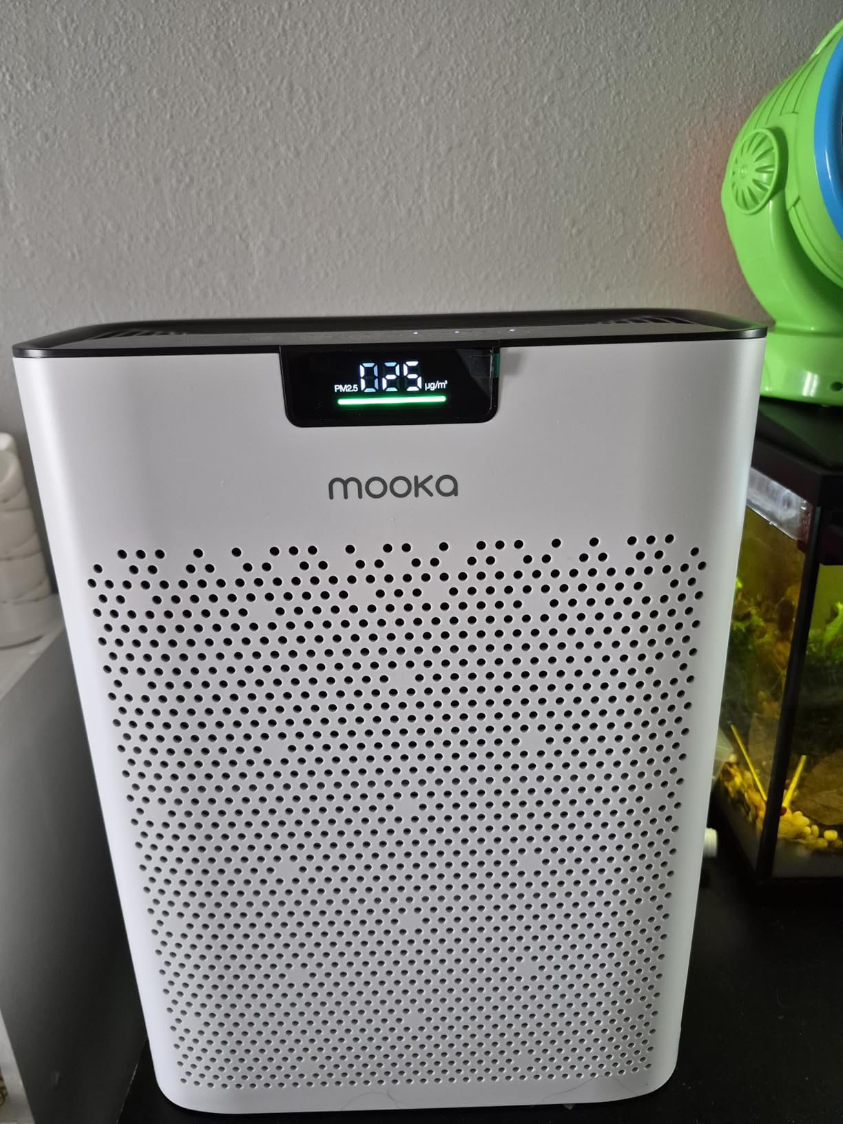 Air Purifier for Home Bedroom Large Room 2200 Ft², MOOKA H13 HEPA Air Cleaner with Washable Pre-filter, Air Quality Monitor, Air Purifiers for Pets Hair Smoke Pollen, Auto Mode, KJ190H White customer photo 2