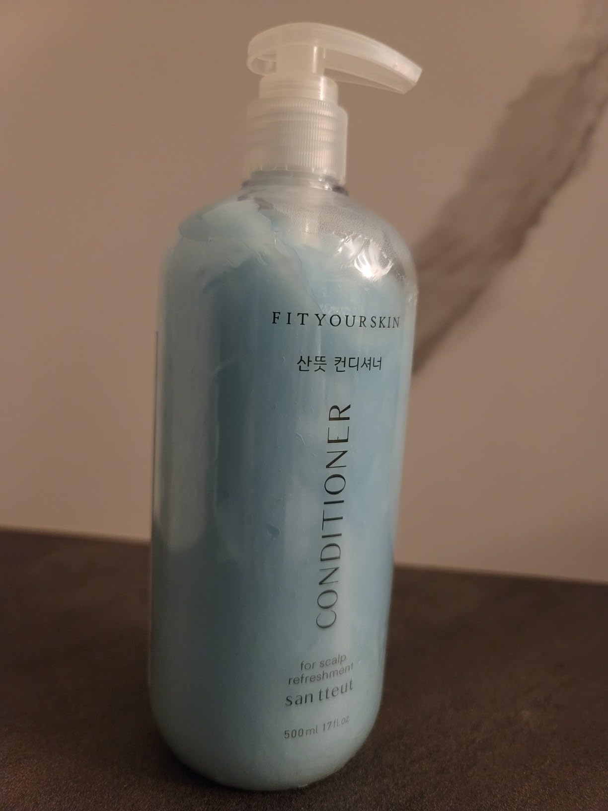 SAN TTEUT Cooling Scalp Conditioner (17 fl.oz) - Triple Mint for Oily Roots & Dry Ends - pH 5.5 Sebum Control, Keratin Protein, Blue Bell Perfumed Scent, Paraben Free customer photo 1