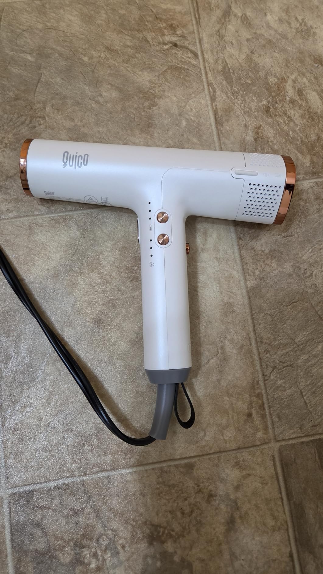 Quico Hair Dryers for Women, 7X Faster BLDC Motor, Quiet 1875W 110,000 RPM 2 Billion Negative Ionic Salon Blow Dryer with Diffuser, Adjustable Temp & Speed, Portable Hair Dryer for Home Travel, Pink customer photo 1