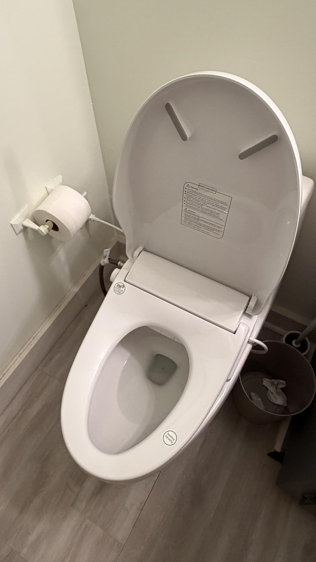 iliD Bidet Seat, Electric Elongated Ecoseat with Four Cleaning Modes, Adjustable Angle and Pressure, Remote Control, Slow Close Lid, 2 Year Warranty customer photo 2