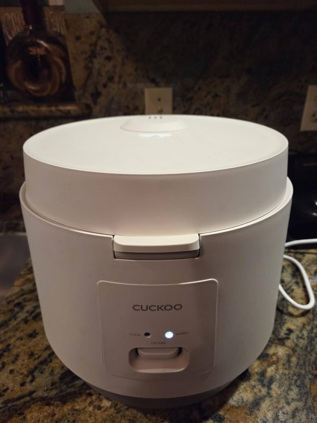 Cuckoo Basic Rice Cooker 10-Cup Uncooked / 20-Cup Cooked, Large Rice Maker and Warmer with Nonstick Inner Pot, Easy to Use with Auto Keep Warm, Includes Steam Tray, White (CR-1095) customer photo 1