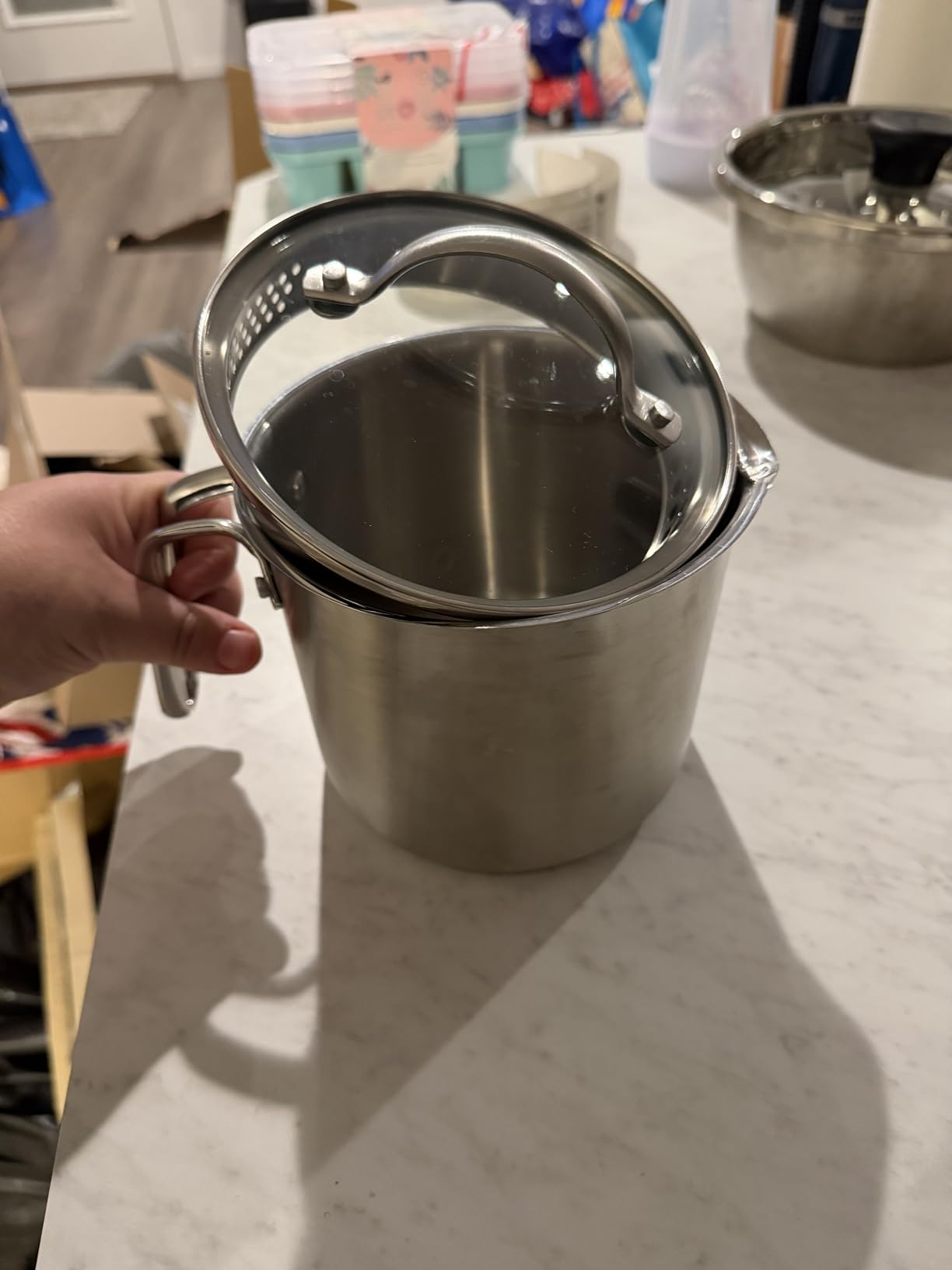 Stainless Steel Saucepan With Glass Lid, Sauce Pan, 2.5 Quart Cooking Pot, Perfect For Boiling Milk, Sauce, Gravies, Pasta, Noodles customer photo 1
