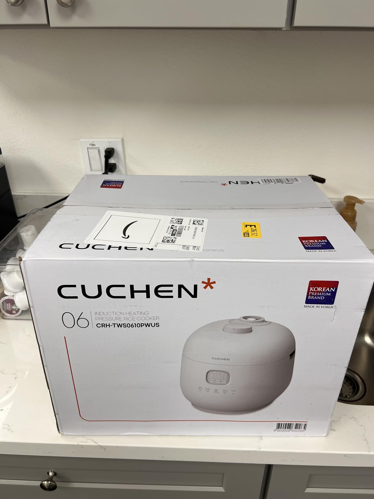 Cuchen CRH-TWS0610PWUS 6-Cup Premium IH Pressure Rice Cooker with 304Ti Stainless Steel Inner Pot, Dual High/Non-Pressure Modes, Voice Guide & Auto Steam Clean, White customer photo 2